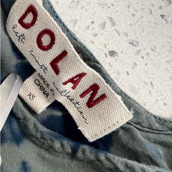 Dolan Tie Dye Long Sleeve Midi Dress Gray Blue Viscose XS - Picture 5 of 8